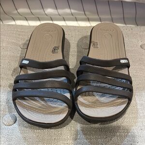 CROCS Black Sandals Minimalist Comfort size 6